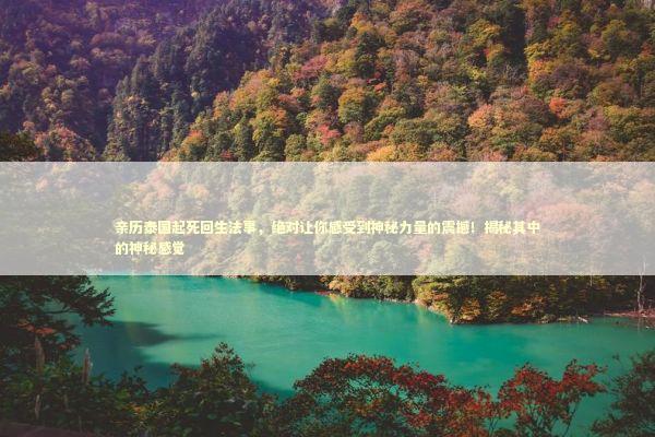 亲历泰国起死回生法事，绝对让你感受到神秘力量的震撼！揭秘其中的神秘感觉