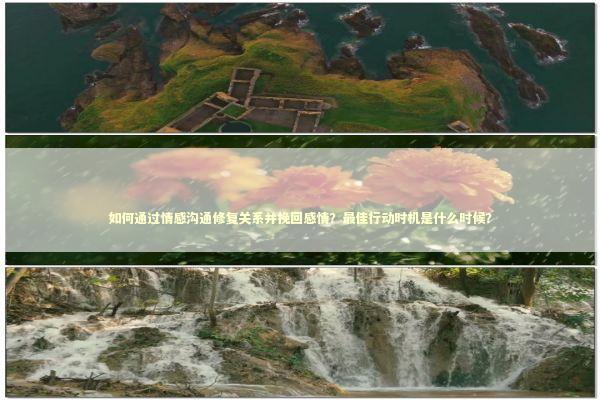 如何通过情感沟通修复关系并挽回感情？最佳行动时机是什么时候？