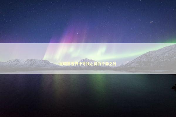 在喧嚣世界中寻找心灵的宁静之处