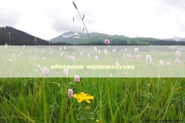 如何有效挽回婚姻？婚姻问题的解决方法与建议